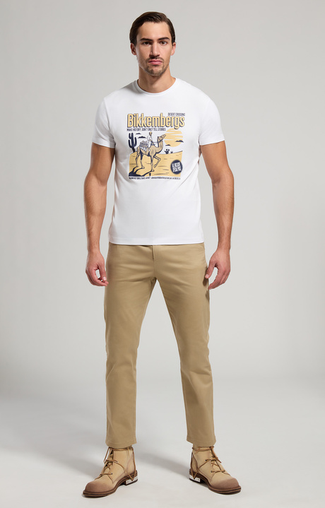 T-shirt uomo stampa Voyager, WHITE, hi-res-1