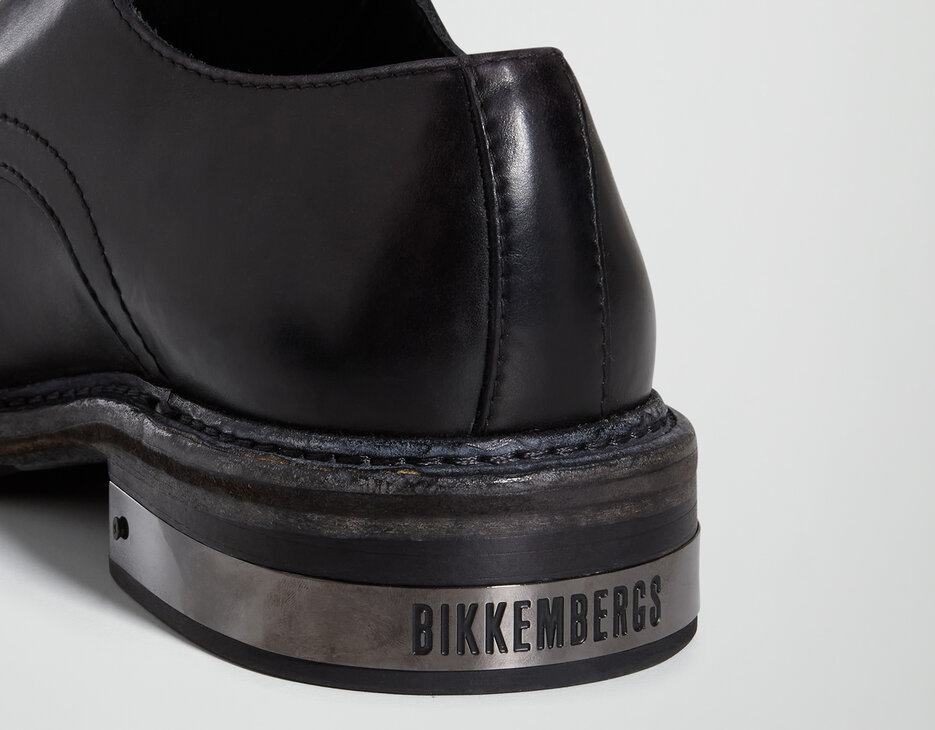 Men's Met apron-toe derby shoes, BLACK, hi-res-1