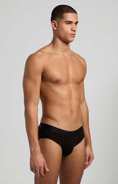 2-Pack men's briefs, BLACK 2-Pack men's briefs, BLACK, hi-res-1