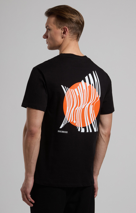 Men’s T-shirt with bold back print, BLACK, hi-res-1