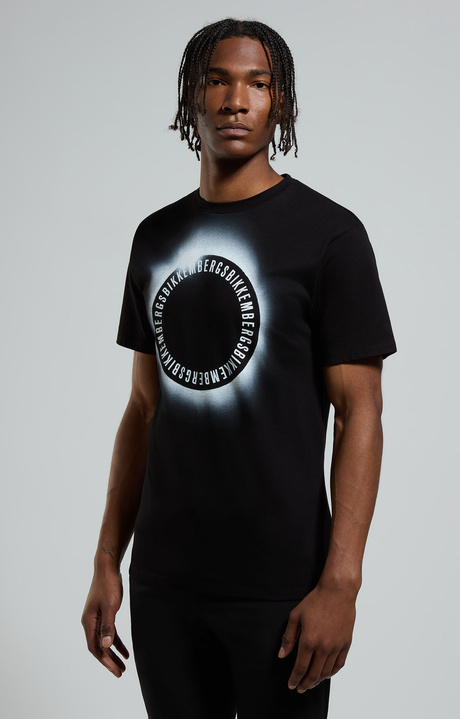 Men's print T-shirt, BLACK, hi-res-1
