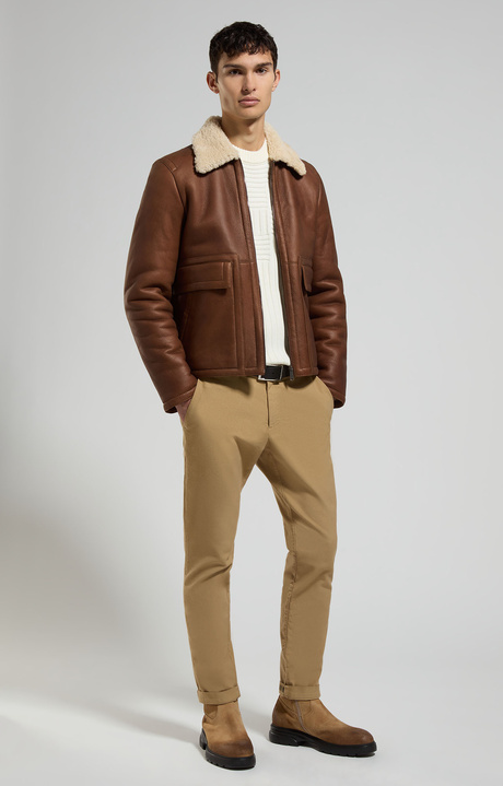 Gabardine men's pants, KELP, hi-res-1