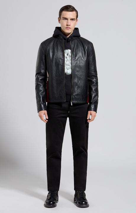Men's hoodie, METEORITE BLACK, hi-res-1