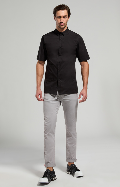 Men's shirt with pockets, BLACK, hi-res-1