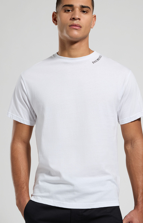 Men's back print T-shirt, WHITE, hi-res-1
