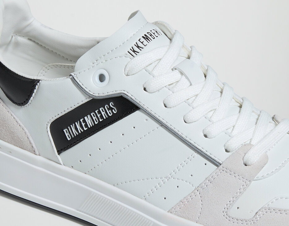 Men's sneakers - Claudius M, WHITE/BLACK Men's sneakers - Claudius M, WHITE/BLACK, hi-res-1