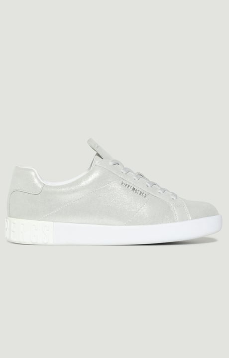 Sheba women's sneakers with metallic details, SILVER Sheba women's sneakers with metallic details, SILVER, hi-res-1