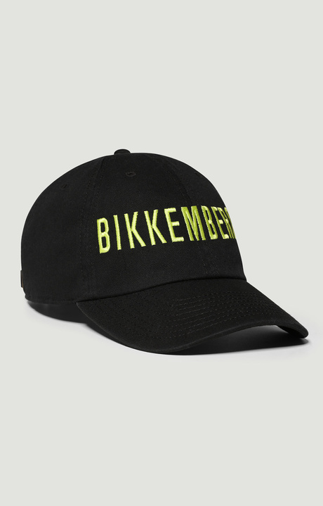 Men's baseball cap with embroidery, NERO RIC.MOSTARDA, hi-res-1