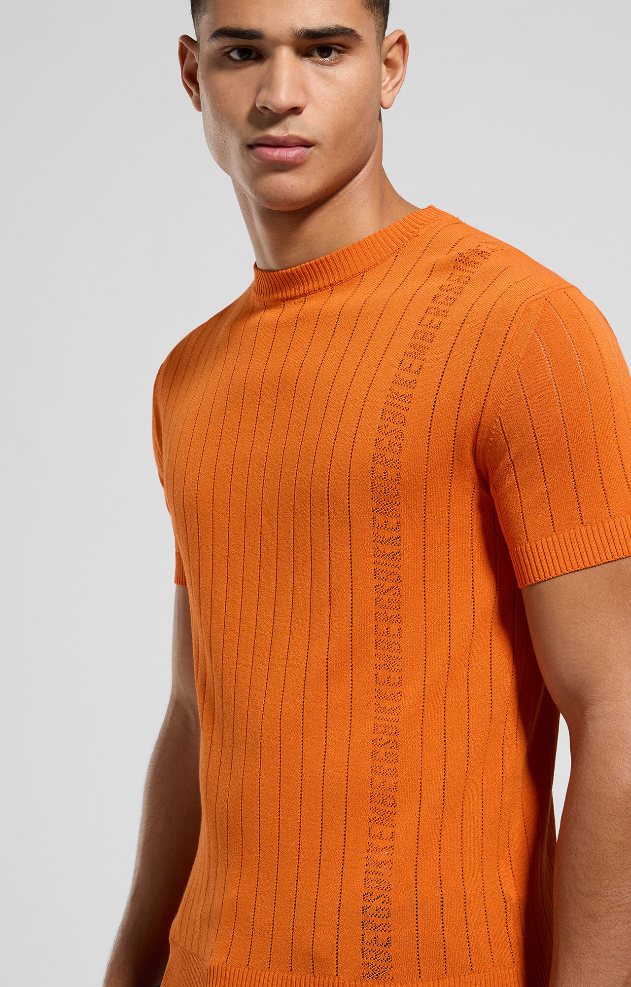 dirk bikkembergs Men's ribbed knit pullover