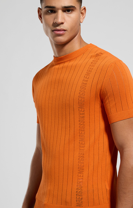 Men's ribbed knit pullover, ORIOLE, hi-res-1