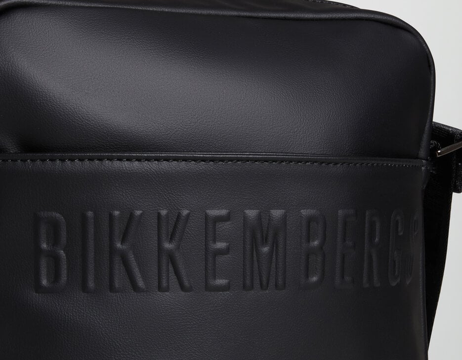 Men's Avery messenger bag with embossed logo, BLACK, hi-res-1