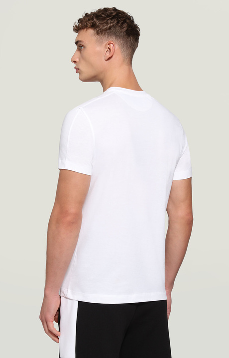 Men's T-shirt with patch, OPTICAL WHITE, hi-res-1