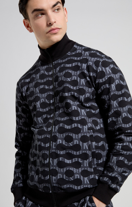 Men's sweatshirt pop camouflage , BLACK, hi-res-1