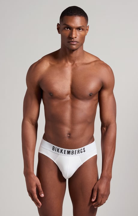2-pack men's high-waisted men's briefs, WHITE 2-pack men's high-waisted men's briefs, WHITE, hi-res-1