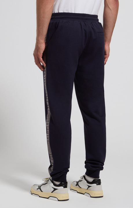 Men's joggers with ribbed cuffs, BLACK IRIS, hi-res-1