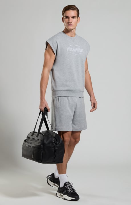 Felpa uomo fit loose, GREY MELANGE MID/LIGH, hi-res-1