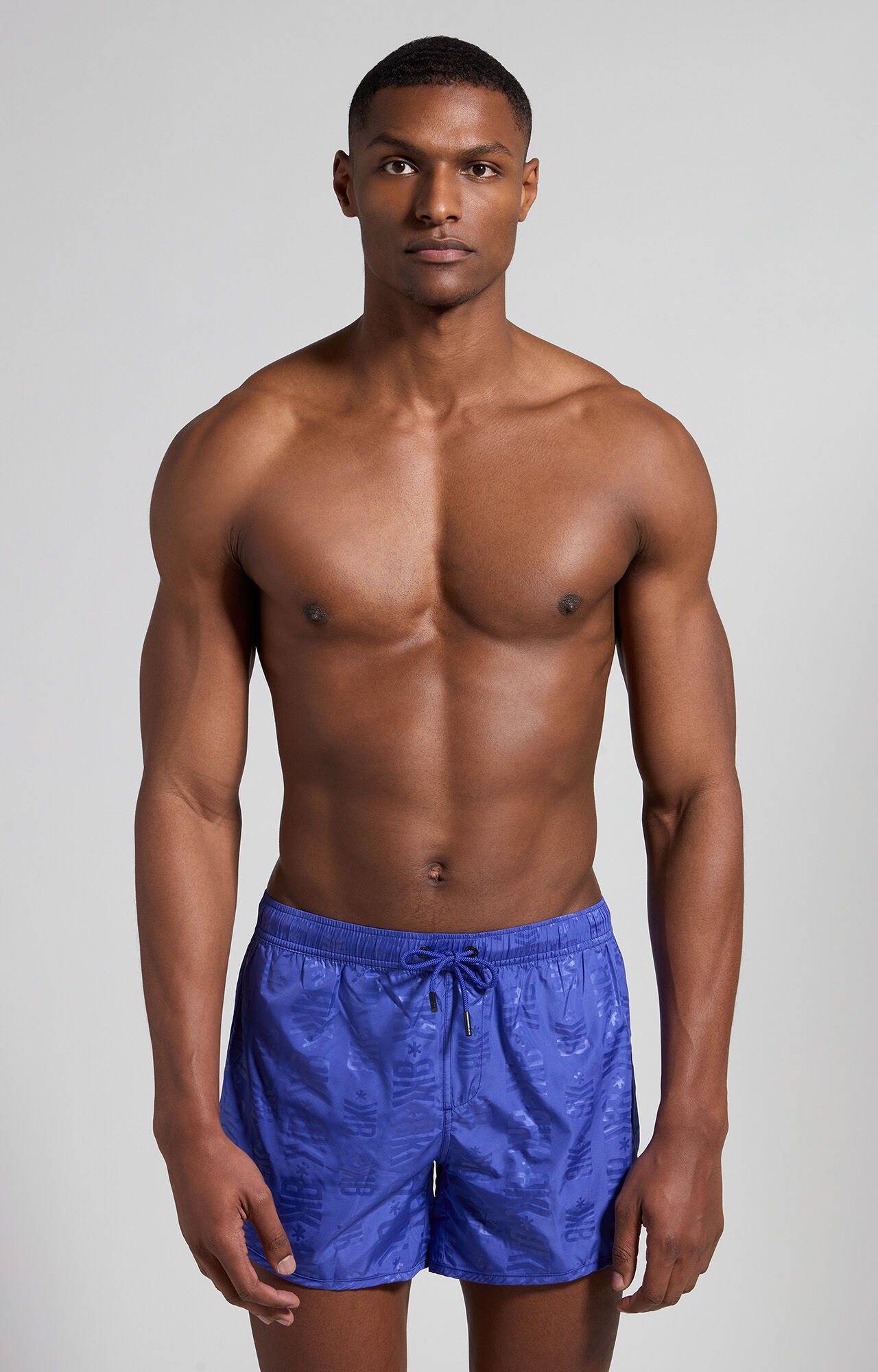 Blue swim trunks mens top