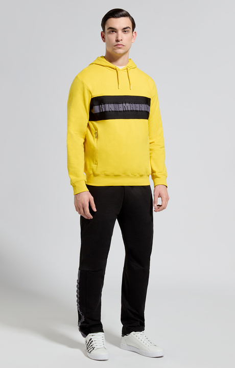 Men's joggers with raised logo, METEORITE BLACK, hi-res-1