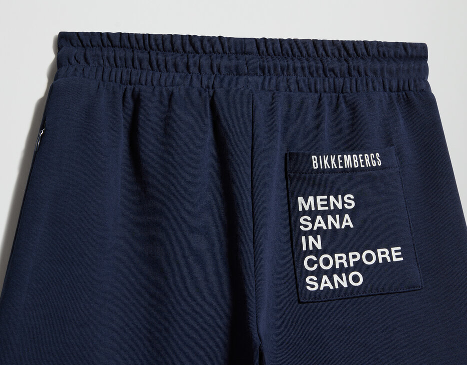 Boy's fleece shorts, BLACK IRIS, hi-res-1