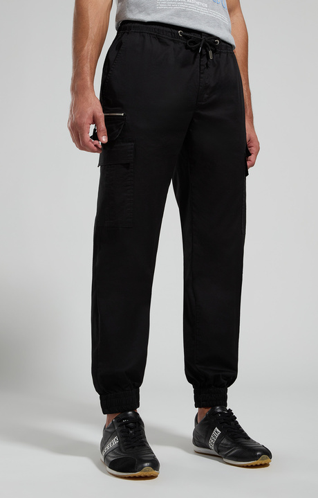 Men's cargo pants, BLACK, hi-res-1