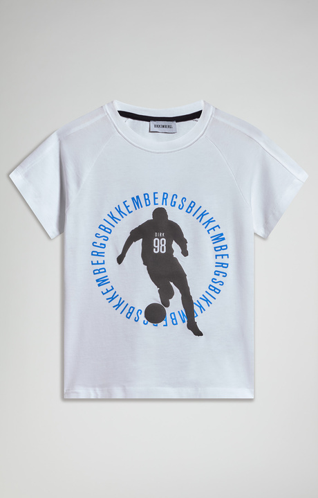 Boys&rsquo; soccer T-shirt, WHITE, hi-res-1