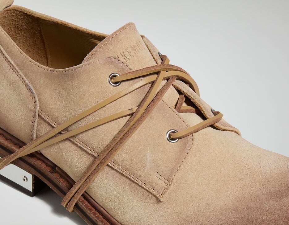 Men's lace-up shoes - Met Hole, BEIGE Men's lace-up shoes - Met Hole, BEIGE, hi-res-1