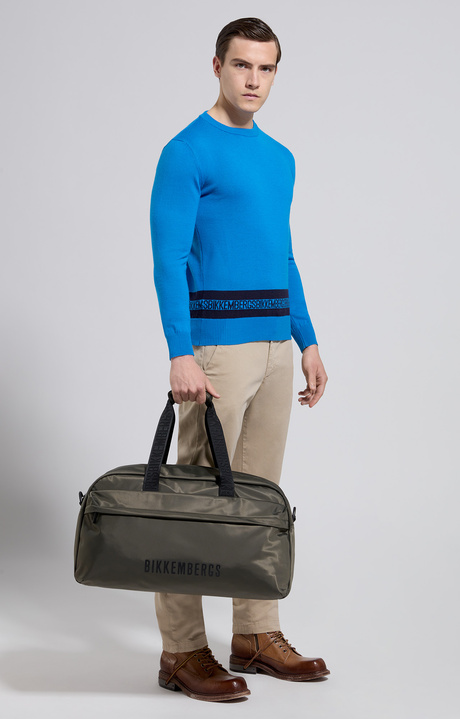 Men's contrast lettering pullover, ELECTRIC BLUE LEMONADE, hi-res-1