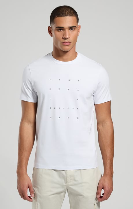 Slim fit men's shirt, WHITE, hi-res-1