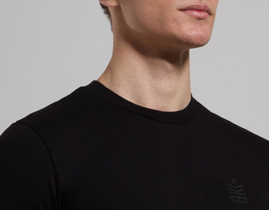 Super slim fit men’s T-shirt, BLACK Super slim fit men’s T-shirt, BLACK, hi-res-1