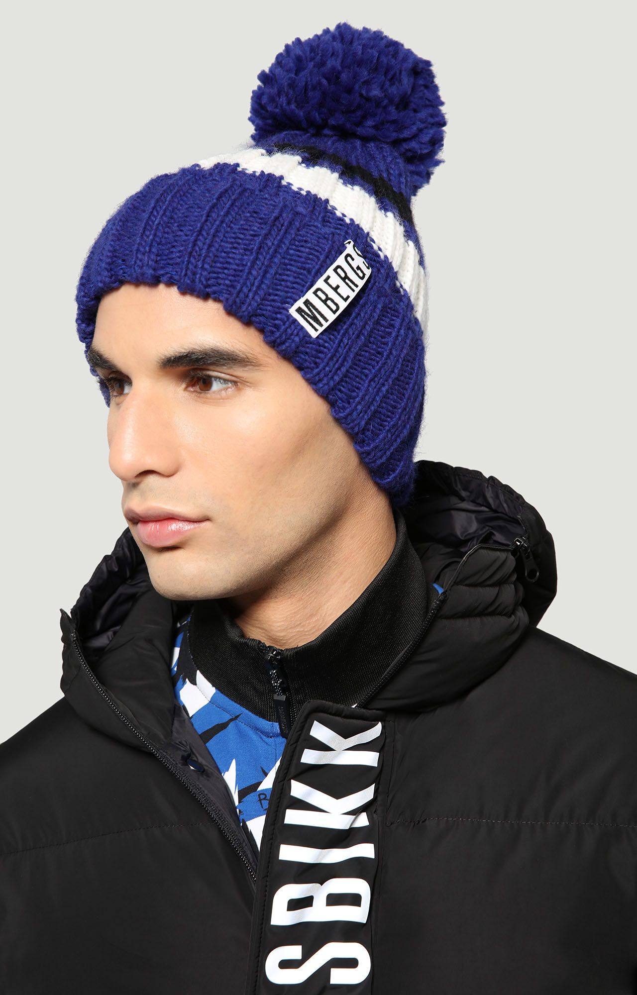 Beanie with pom pom for men clearance