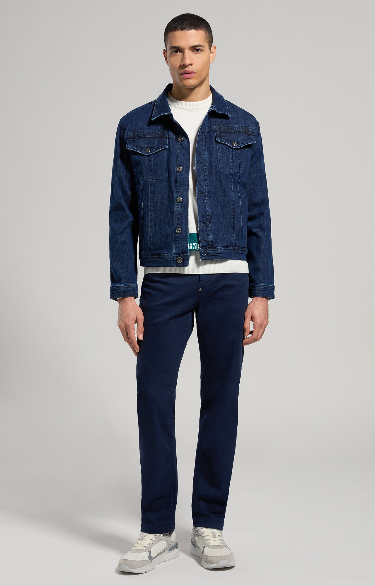 Men s slim fit denim jacket Bikkembergs