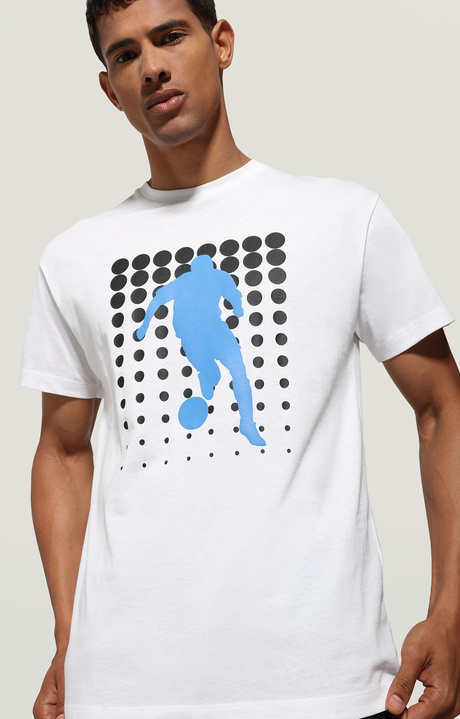 Men's printed T-shirt, OPTICAL WHITE, hi-res-1