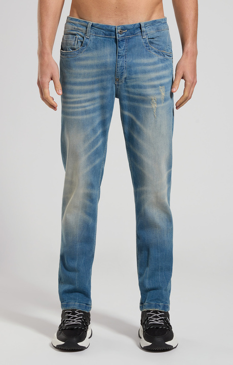 Regular fit men's jeans, L5 BLUE DENIM, hi-res-1
