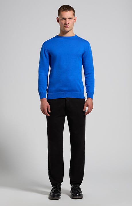 Men's knit pullover with insert panel, SURF THE WEB, hi-res-1