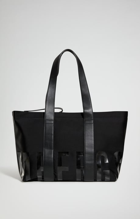 Maxi logo shopping bag, BLACK Maxi logo shopping bag, BLACK, hi-res-1