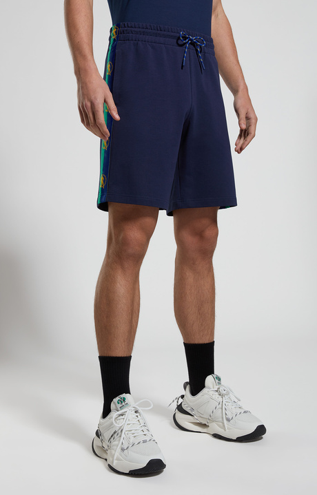 Men's fleece shorts, BLACK IRIS, hi-res-1