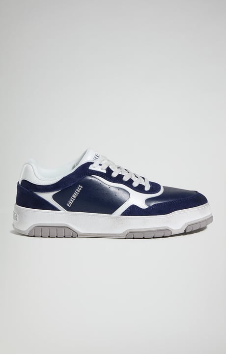 B4SK3T men's sneakers, NAVY B4SK3T men's sneakers, NAVY, hi-res-1