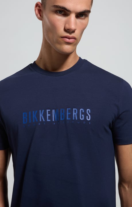 Logo print men's T-shirt, BLACK IRIS Logo print men's T-shirt, BLACK IRIS, hi-res-1