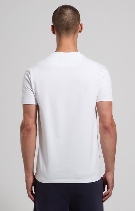 Slim fit men’s T-shirt, WHITE Slim fit men’s T-shirt, WHITE, hi-res-1