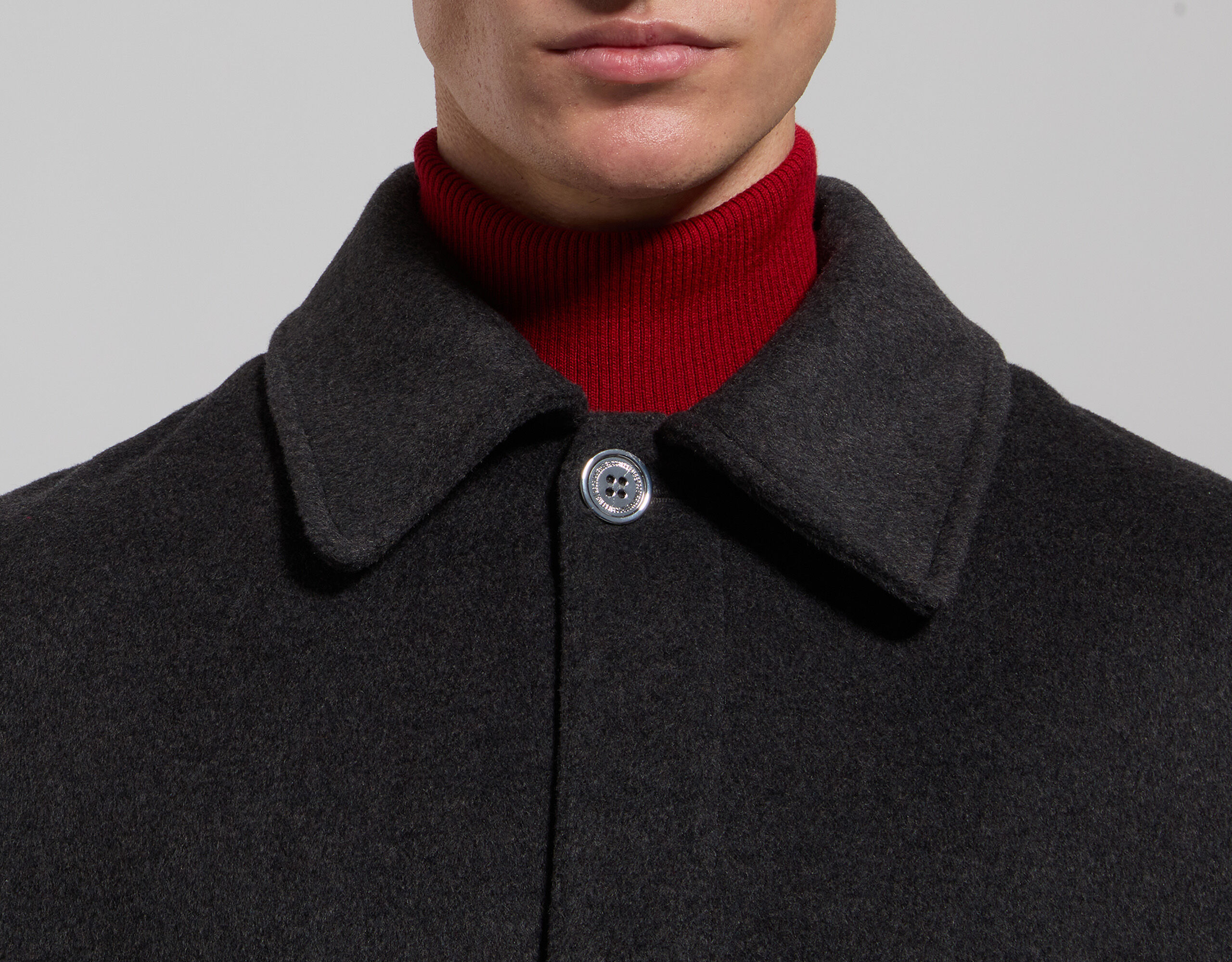 Men's wool coat - GREY | Bikkembergs