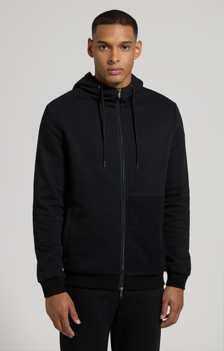 Men's utility sweatshirt with maxi print, BLACK, hi-res-1