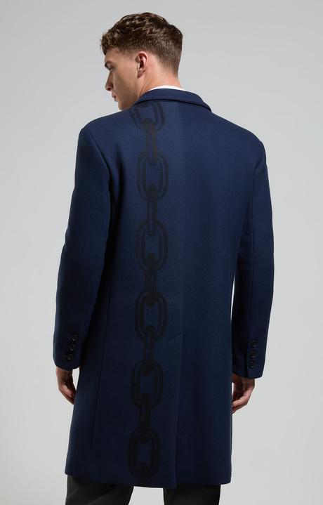 Men's coat with Chain print, DRESS BLUES, hi-res-1