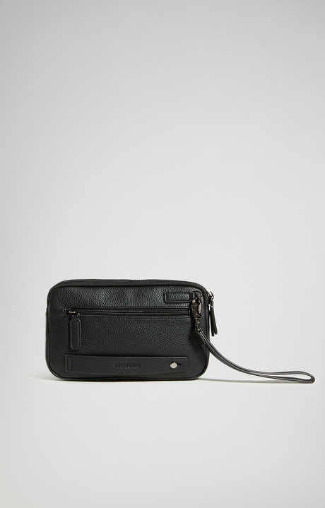 Men's BKK Star pebbled-effect pouch, BLACK, hi-res-1