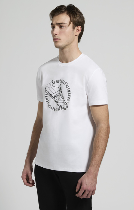 Men's printed T-shirt, WHITE, hi-res-1