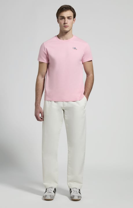 Men's barrel-leg pants, MARSHMALLOW, hi-res-1