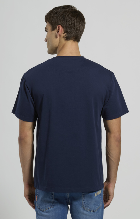 Men's contrast logo T-shirt, BLACK IRIS, hi-res-1