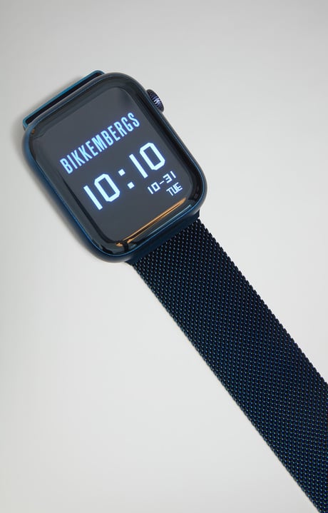 Wireless charging smartwatch, BLUE Wireless charging smartwatch, BLUE, hi-res-1