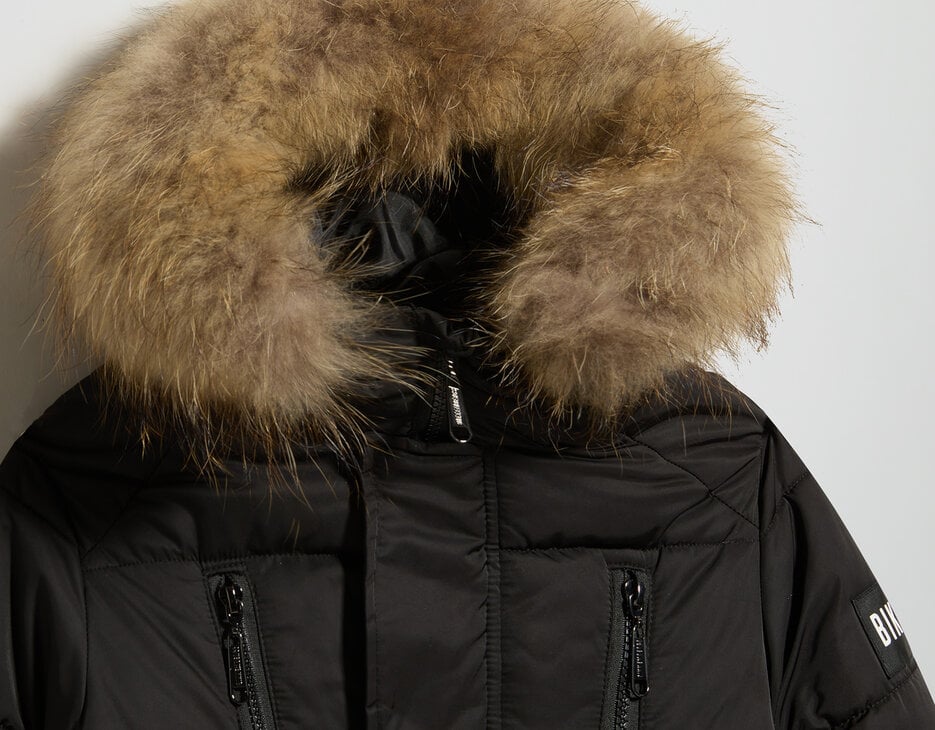 Junior quilted jacket, BLACK Junior quilted jacket, BLACK, hi-res-1