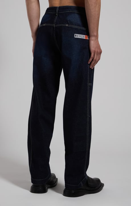 Men's wide-leg jeans, L0S BLUE DARK DENIM, hi-res-1