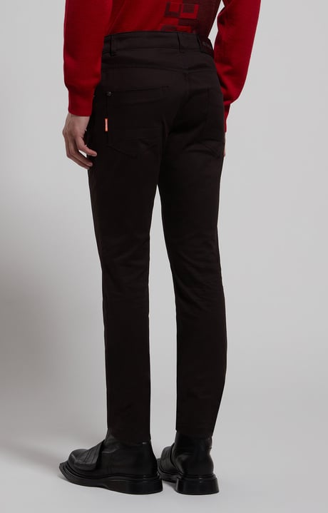 Men's slim-fit pants, BLACK, hi-res-1